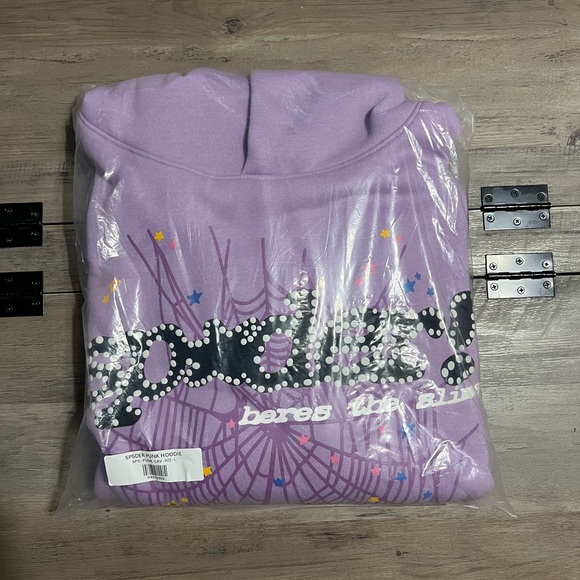 Spider Worldwide açaí Sp5der hoodie lavender web